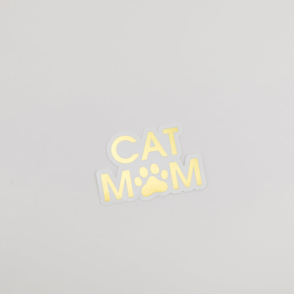 Cat Mom - Paw - Vinyl Sticker