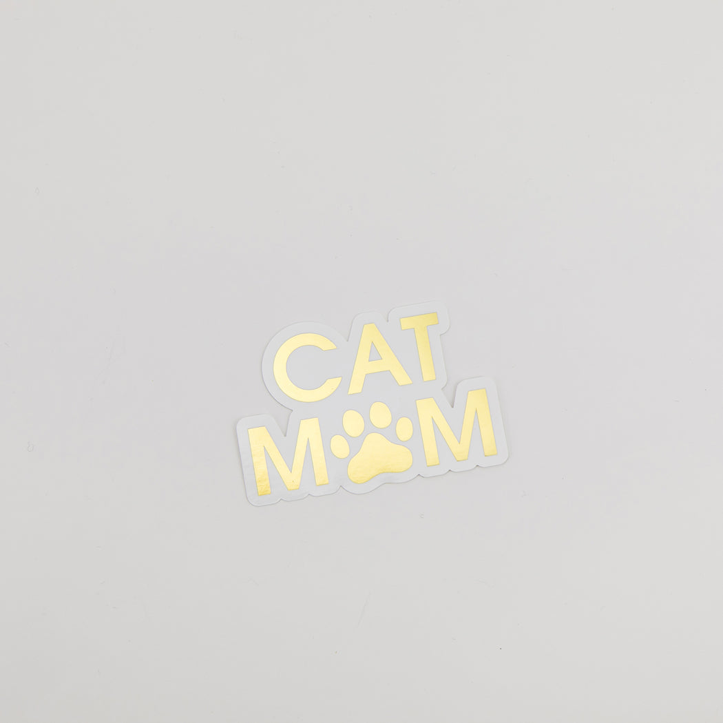 Cat Mom - Paw - Vinyl Sticker