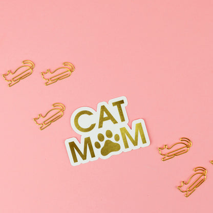 Cat Mom - Paw - Vinyl Sticker