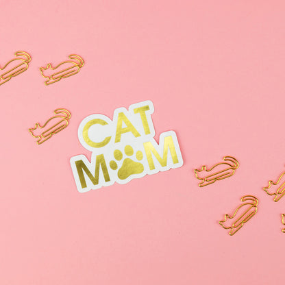 Cat Mom - Paw - Vinyl Sticker