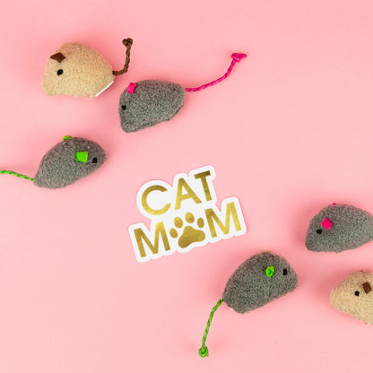 Cat Mom - Paw - Vinyl Sticker
