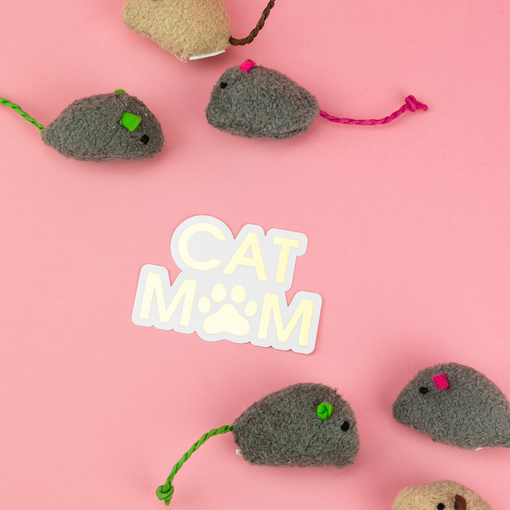 Cat Mom - Paw - Vinyl Sticker