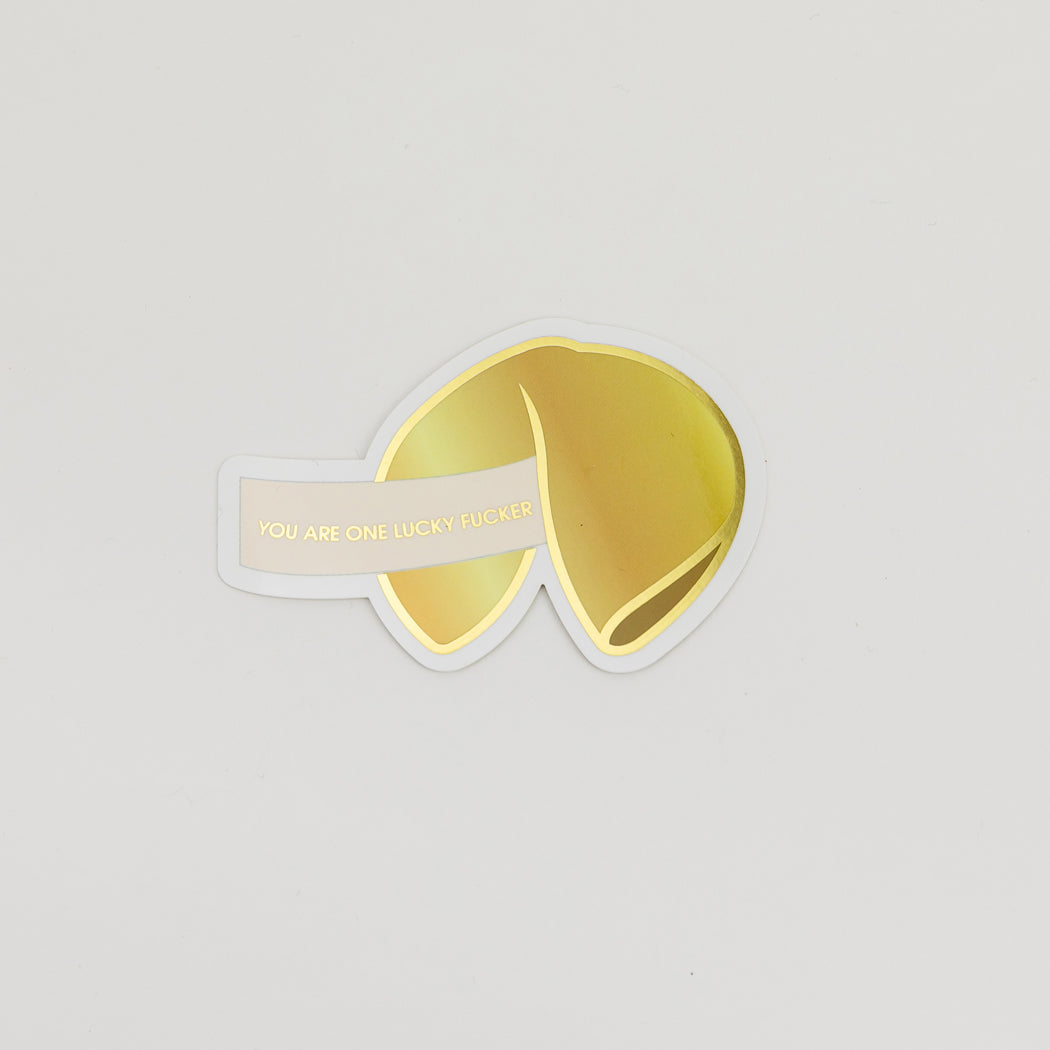 Lucky Fucker - Fortune Cookie - Vinyl Sticker