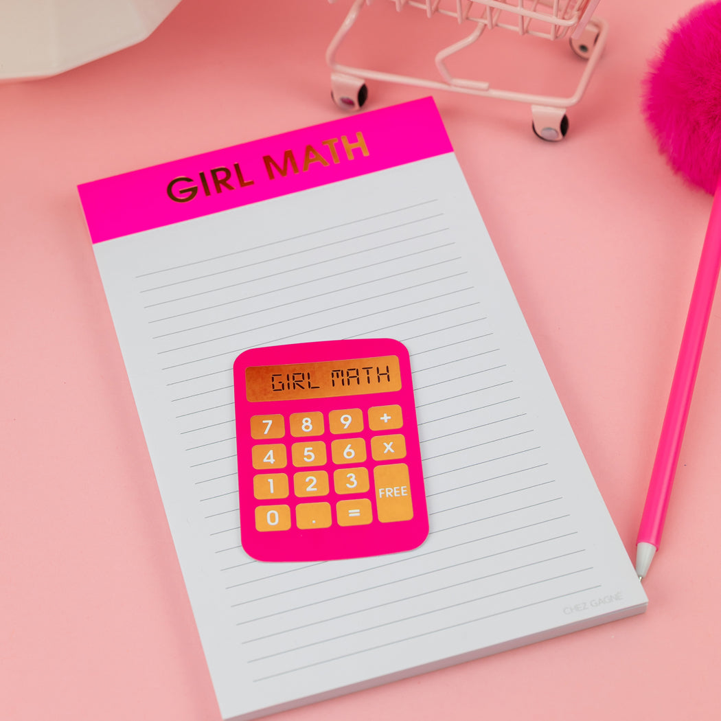 Girl Math - Calculator  - Funny Vinyl Sticker