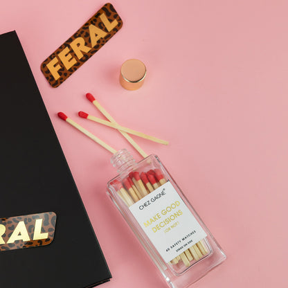 Feral  - Funny Vinyl Sticker