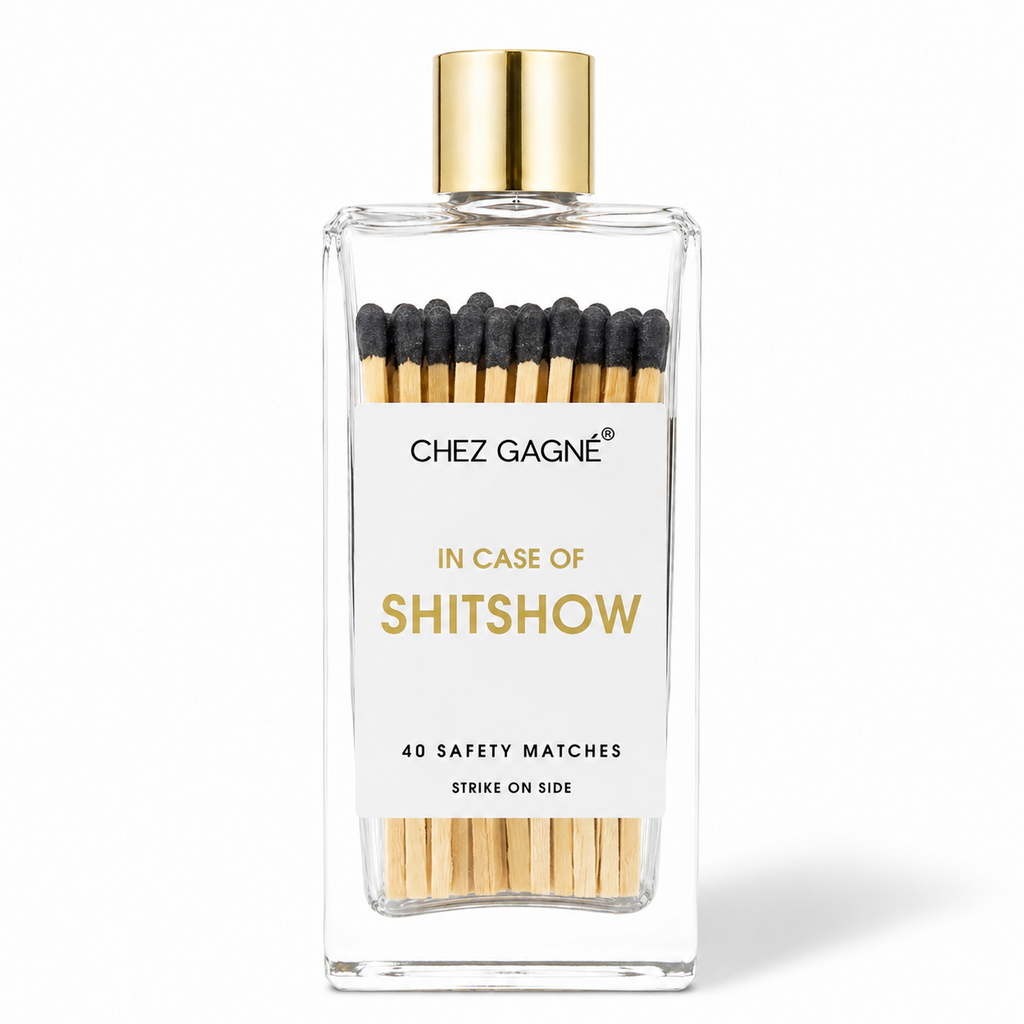 In Case of Shitshow - Glass Bottle Safety Matches