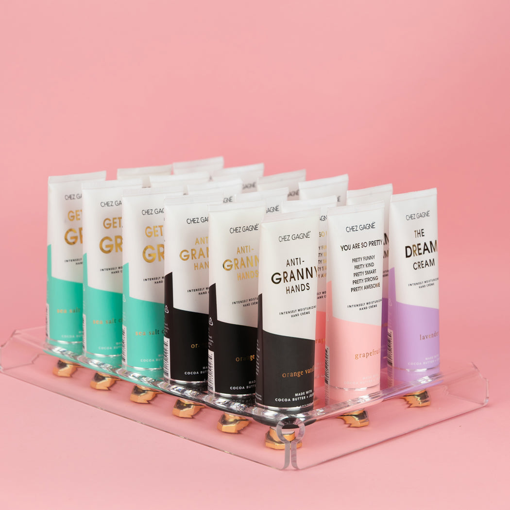 Hand Crème Starter Kit - 18-Pocket Display Fixture + 36 Hand Crèmes