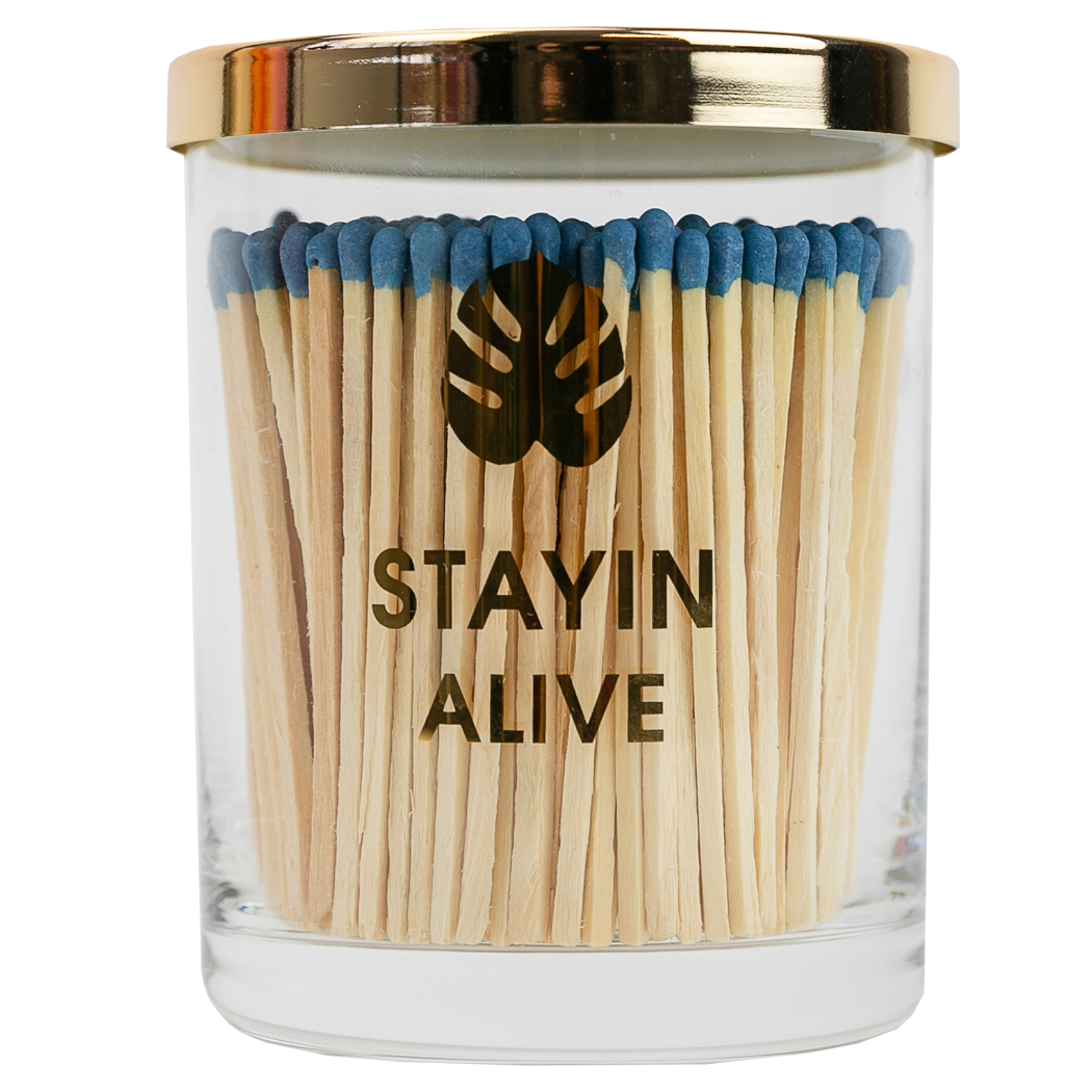 Limited Edition: Stayin' Alive Match + Rocks Glass Duo