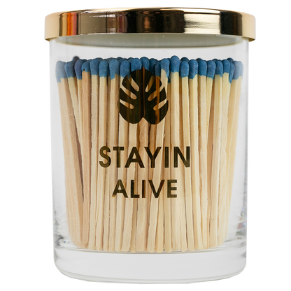 Limited Edition: Stayin' Alive Match + Rocks Glass Duo