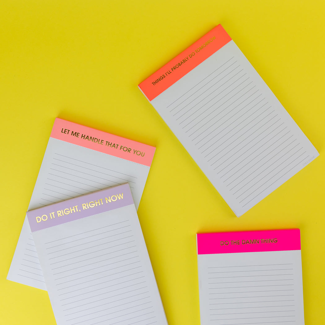 Things I'll Probably Do Tomorrow - Lined Notepad