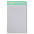 Teacher Of The Year - Lined Notepad