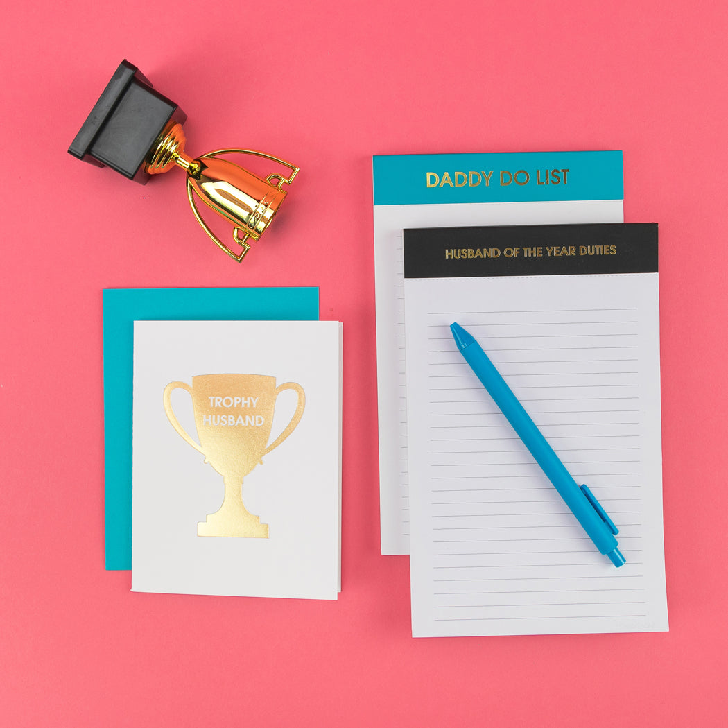 Trophy Husband - Letterpress Card