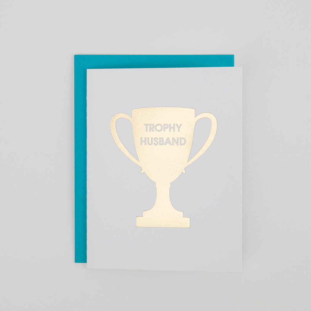 Trophy Husband - Letterpress Card