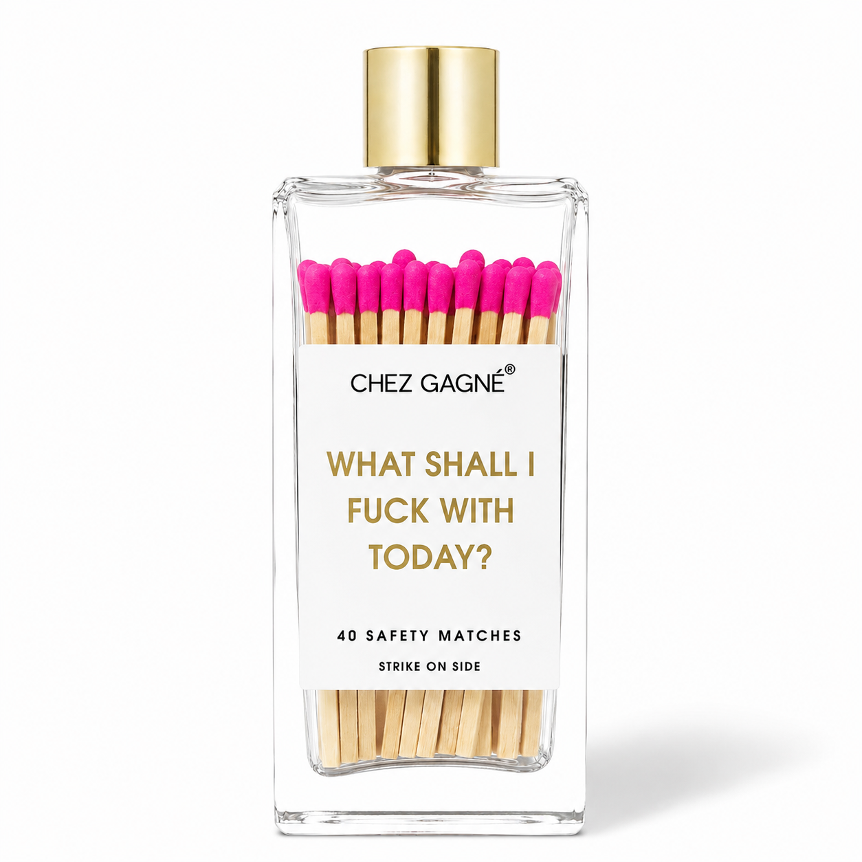 What Shall I Fuck With Today? - Glass Bottle Safety Matches