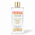 What In The Fresh Fart - Glass Bottle Safety Matches - Light Pink