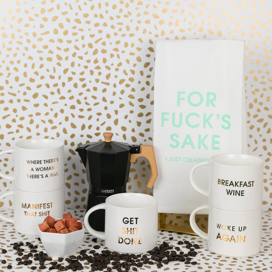 Where There's a Woman There's A Way - Gold Foil Metallic Mug