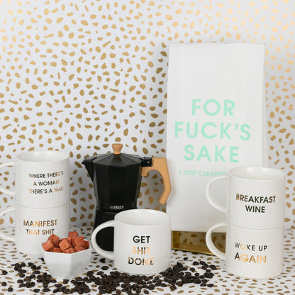 Where There's a Woman There's A Way - Gold Foil Metallic Mug