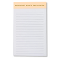 Work Hard Be Nice Swear Often- Lined Notepad
