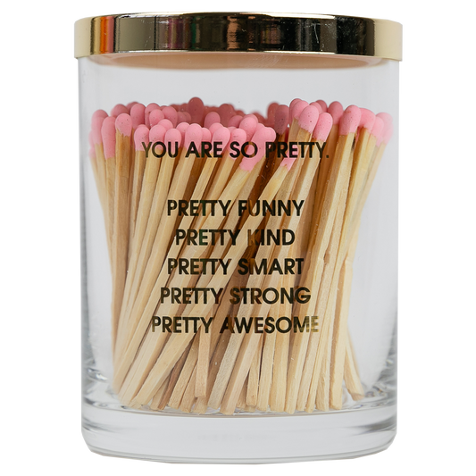 Limited Edition: You Are So Pretty Match + Rocks Glass Duo