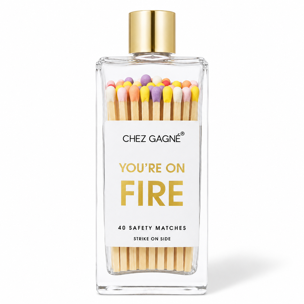 You're on Fire - Glass Bottle Safety Matches