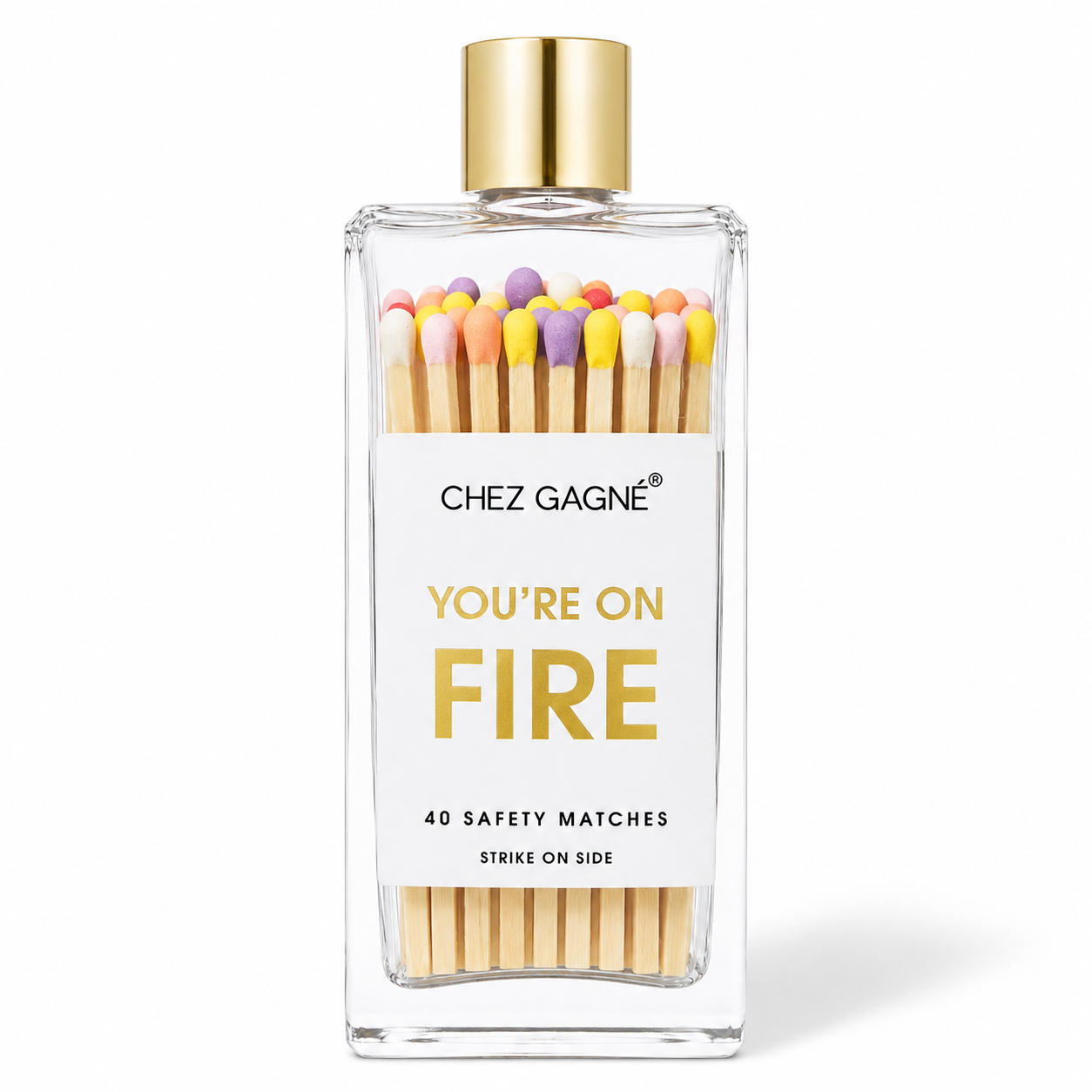 You're on Fire - Glass Bottle Safety Matches
