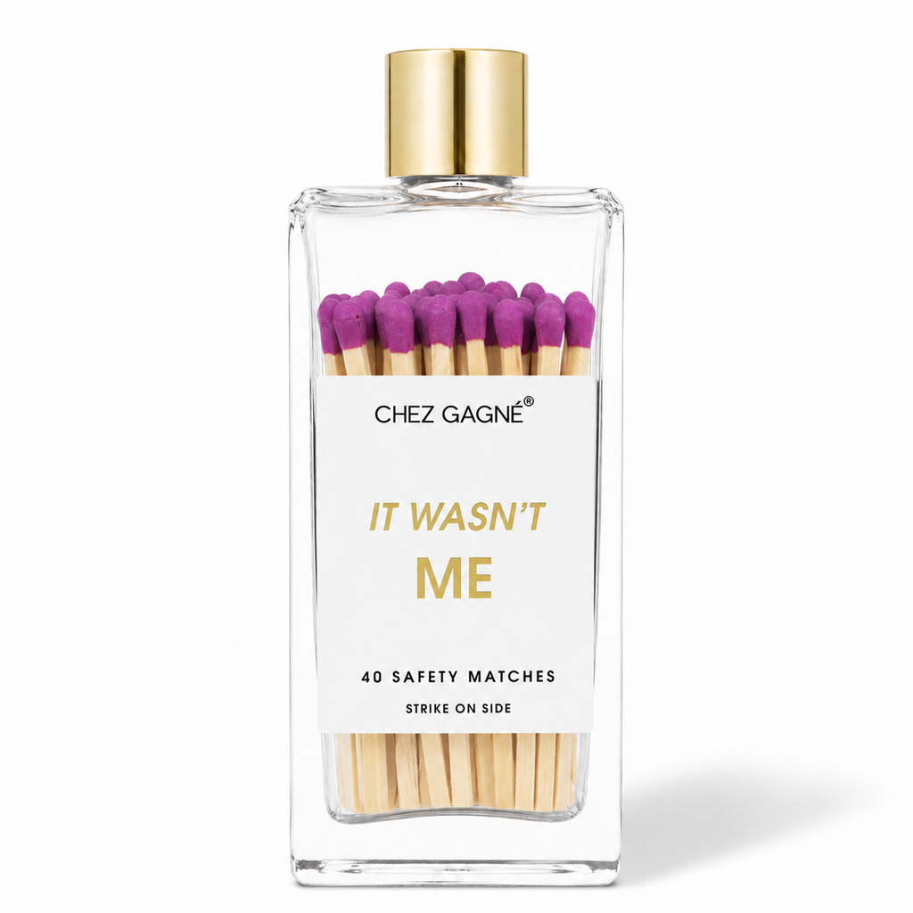 It Wasn't Me - Glass Bottle Safety Matches