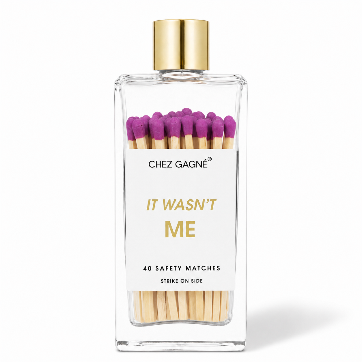 It Wasn't Me - Glass Bottle Safety Matches