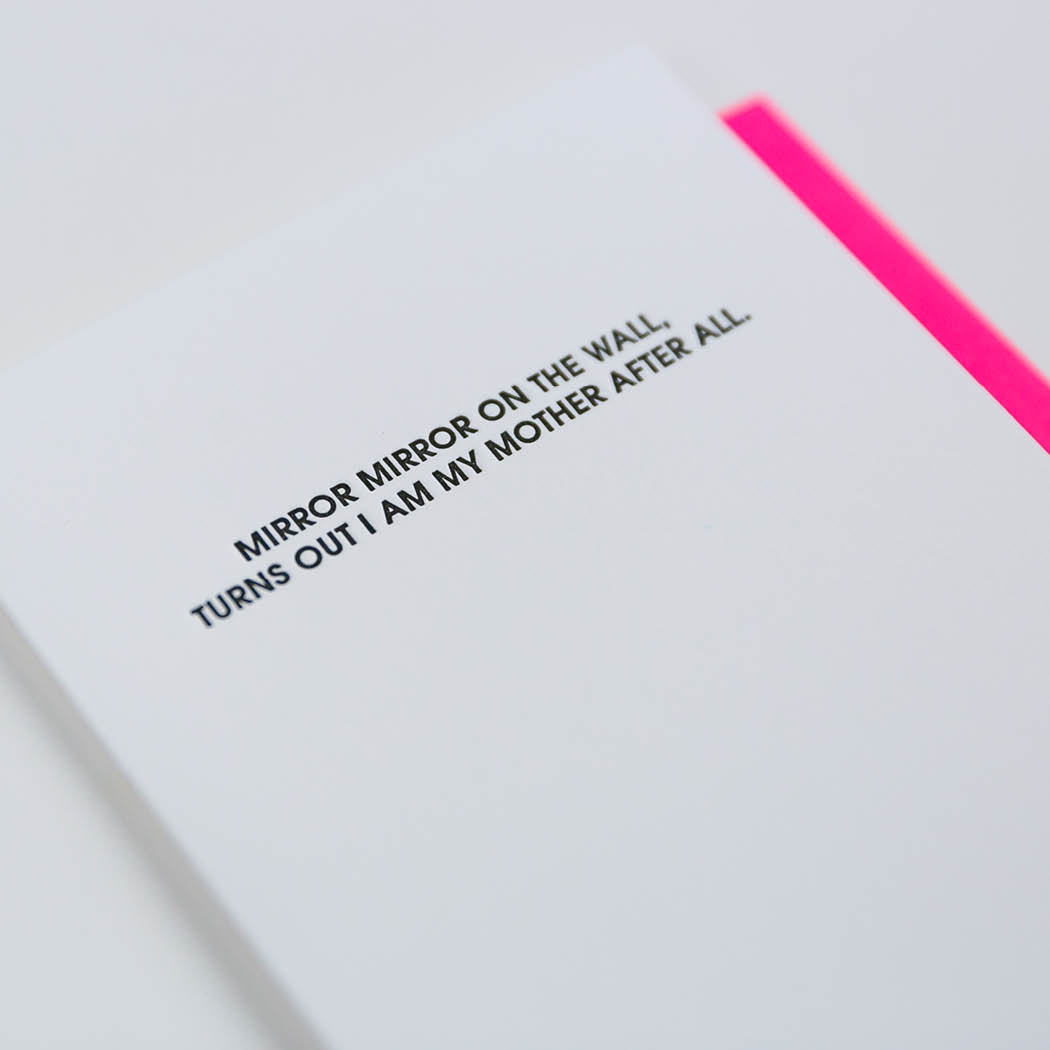 Mirror Mirror on the Wall - Mother's Day Letterpress Card