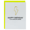 Happy Birthday To An Absolute Legend - Birthday Paper Clip Letterpress Card