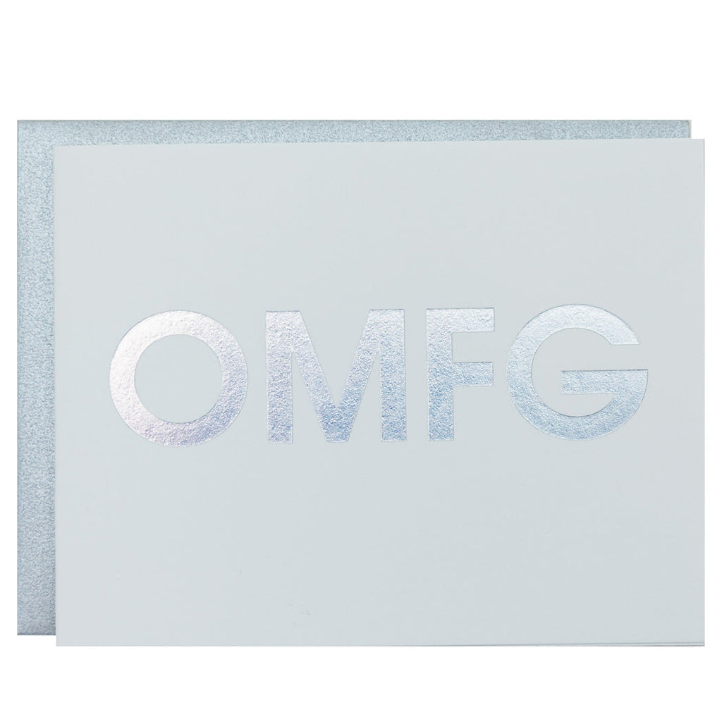 OMFG - Letterpress Card