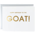 Happy Birthday to the GOAT - Letterpress Card