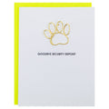 Goodbye Security Deposit - Paper Clip Letterpress Card