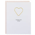 Happily Ever After - Heart Paperclip Letterpress Card