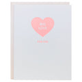 Big Love For You - Letterpress Card