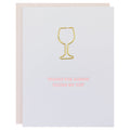Thanks For Always Filling My Cup - Paper Clip Letterpress Card