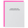 Monogamous Slut - Letterpress Card