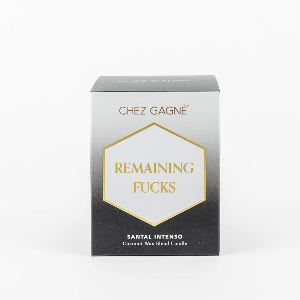 Remaining Fucks - Painted Candle in Gift Box