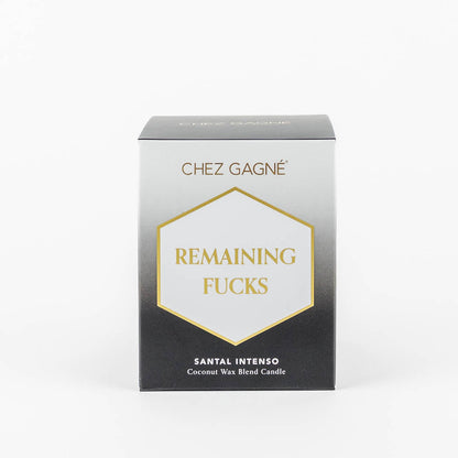 Remaining Fucks - Painted Candle in Gift Box