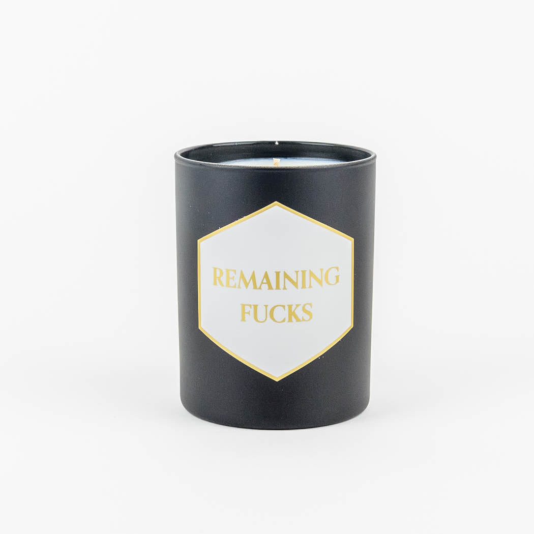Remaining Fucks - Painted Candle in Gift Box