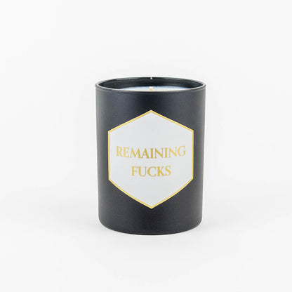 Remaining Fucks - Painted Candle in Gift Box