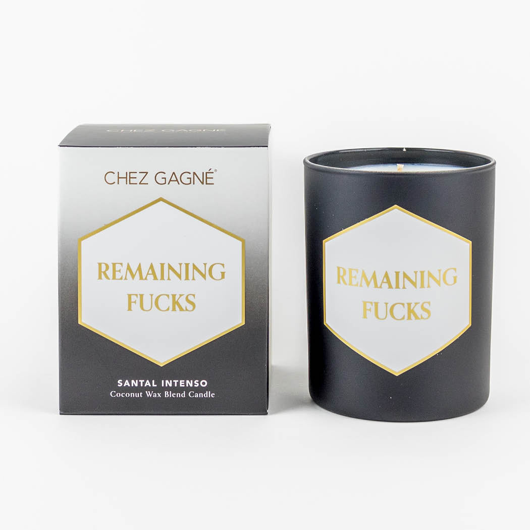 Remaining Fucks - Painted Candle in Gift Box