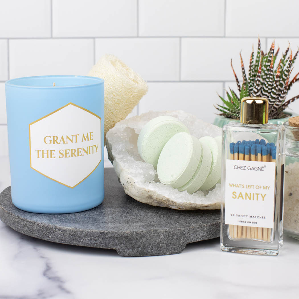 Grant Me The Serenity - Painted Candle in Gift Box