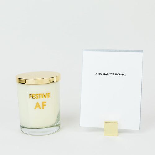 A New Year Feels In Order - Happy New Year Letterpress Card
