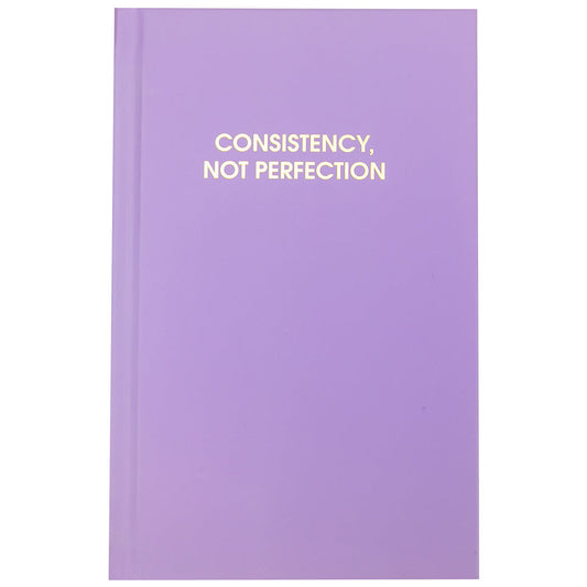 Consistency Not Perfection - Lilac Hardcover Journal