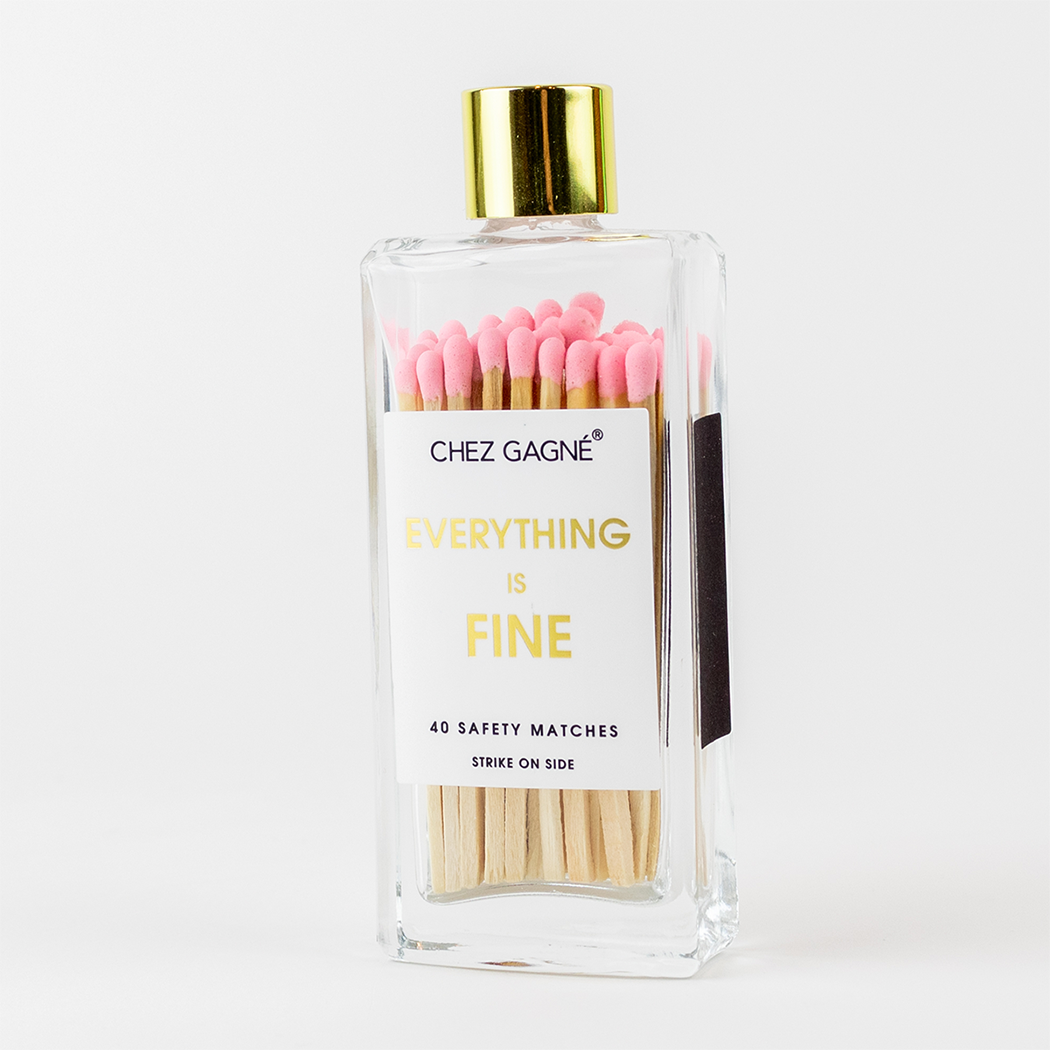 Everything is Fine - Glass Bottle Safety Matches