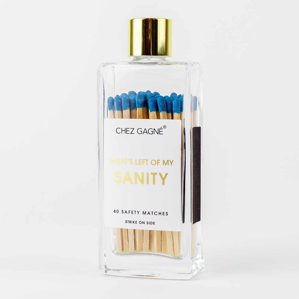 What's Left of My Sanity - Glass Bottle Safety Matches