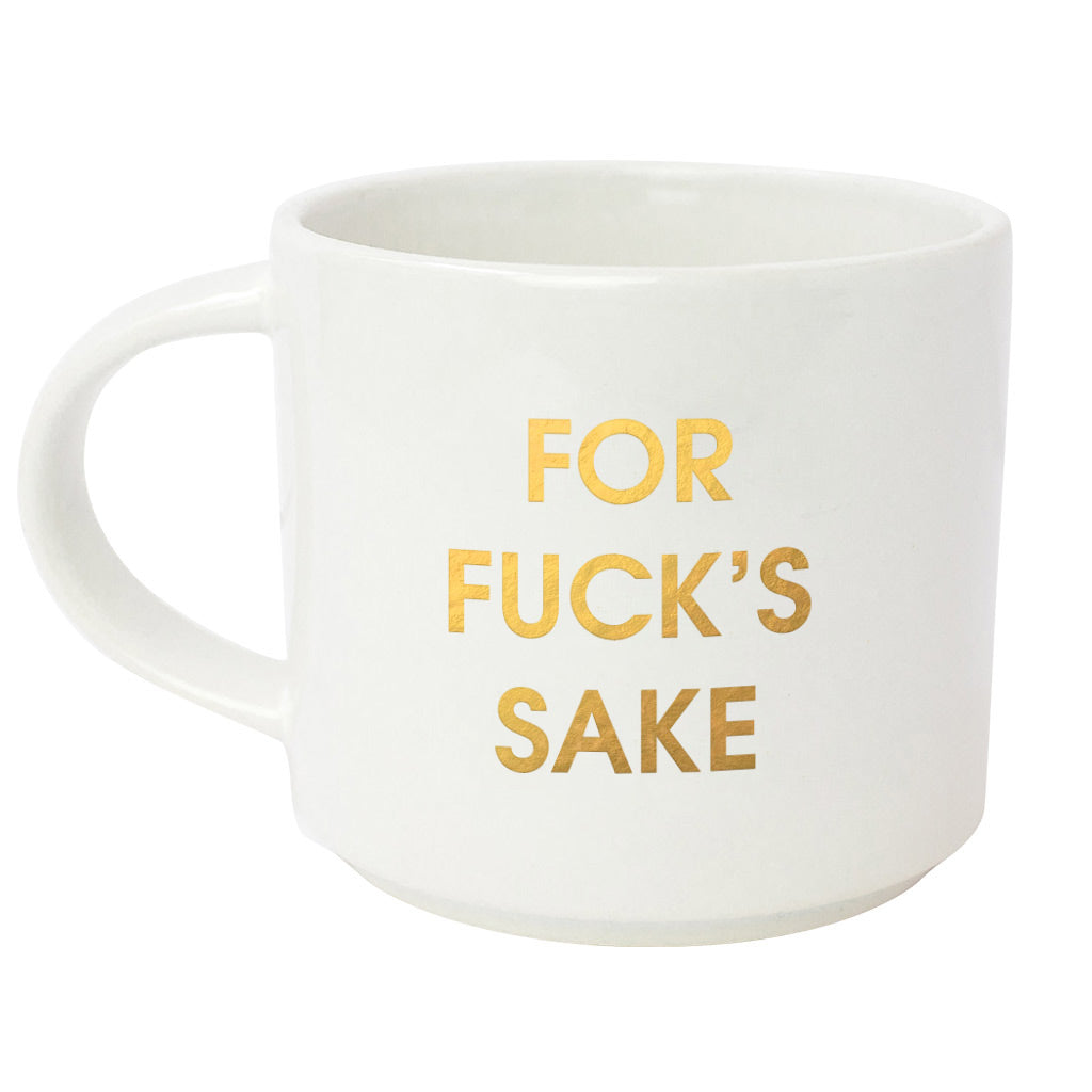 Chez Gagne Chez Gagné For Fuck's Sake Gold Metallic Mug