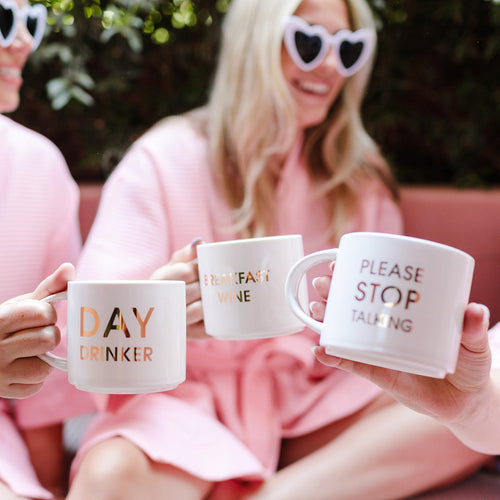 Day Drinker -  Gold Foil Metallic Mug