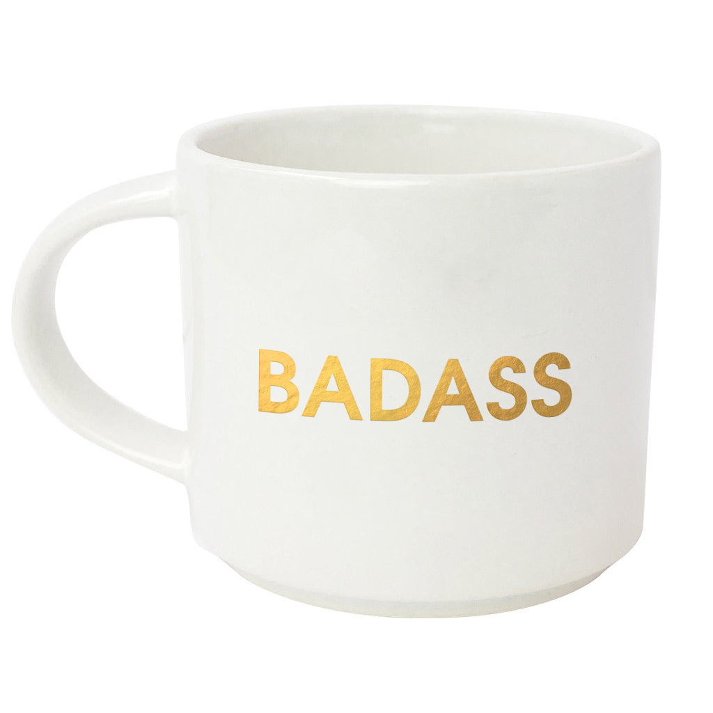 Chez Gagne Chez Gagné Badass Gold Metallic Mug