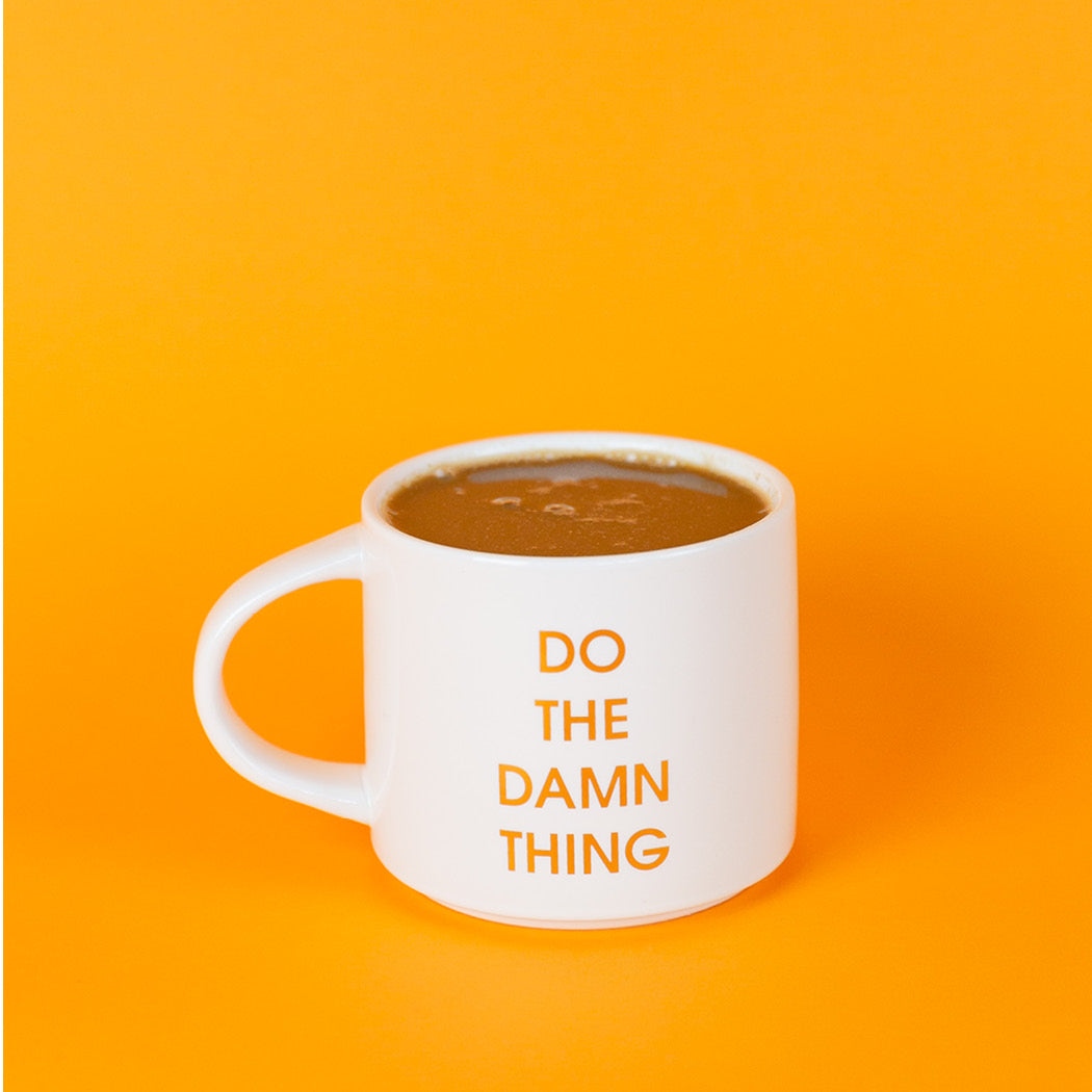 Do The Damn Thing - Gold Foil Metallic Mug